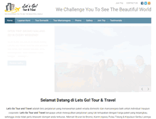 Tablet Screenshot of letsgo-tour.com